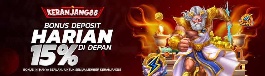 BONUS SLOT 15 % SETIAP HARINYA